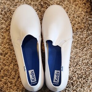 Keds White Slip-On Sneakers